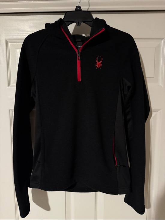Spyder Other - Spyder Men's Black Quarter-Zip Pullover with Red Accents